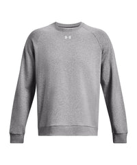 Under Armour Ua Rival Fleece Crew - Castlerock Light Heather/White