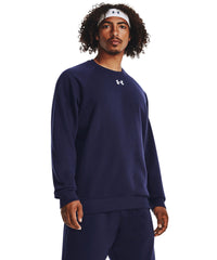 Under Armour Ua Rival Fleece Crew - Black/White