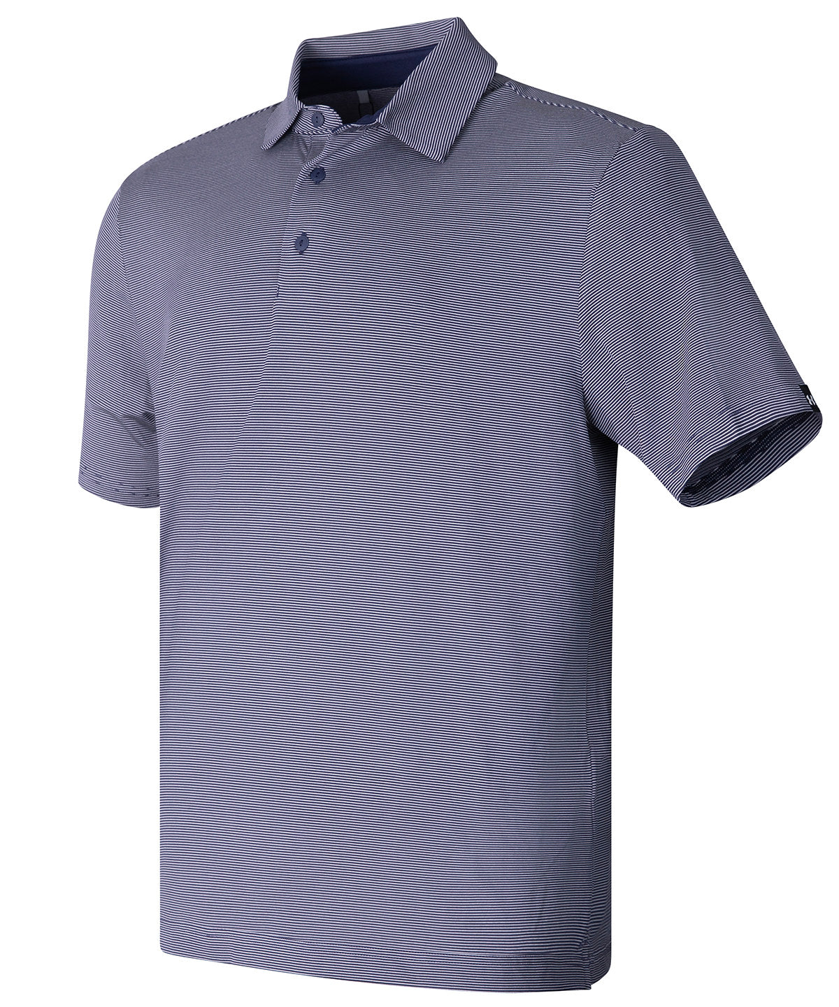 Underarmourgolf Ua Playoff 3.0 Stripe Polo Lb – Microstripe - Midnight Navy/Downpour Grey/Black