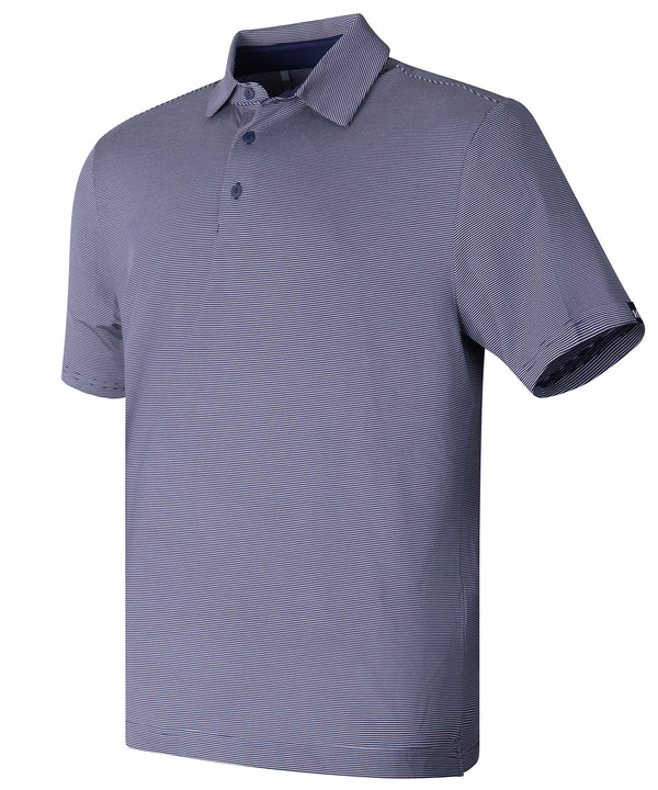 Underarmourgolf Ua Playoff 3.0 Stripe Polo Lb – Microstripe - Midnight Navy/Downpour Grey/Black