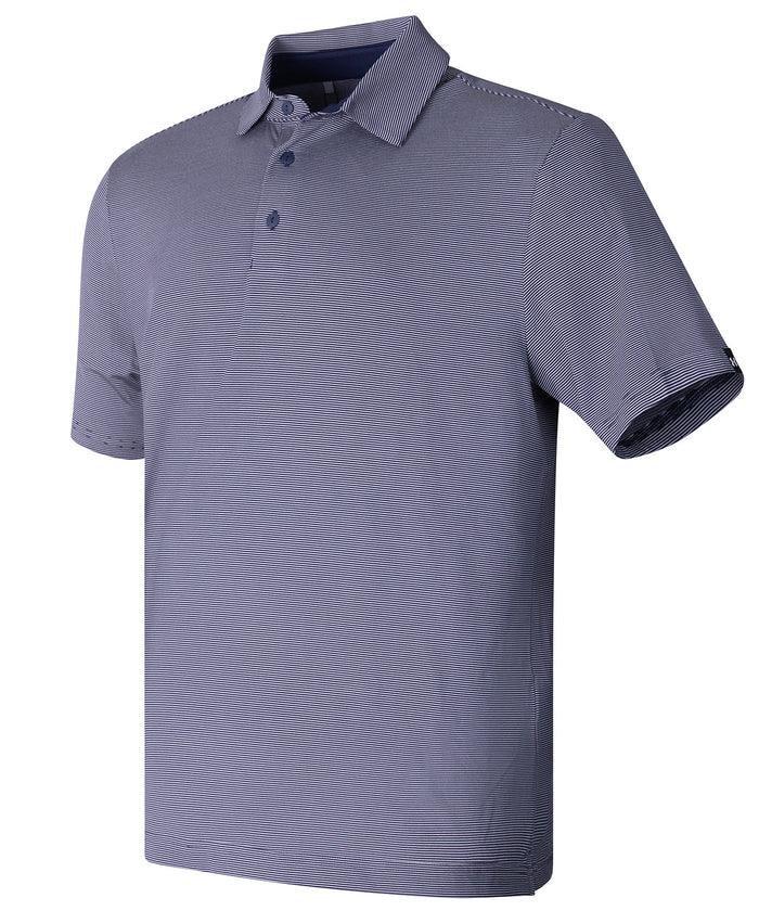 Underarmourgolf Ua Playoff 3.0 Stripe Polo Lb – Microstripe - Midnight Navy/Downpour Grey/Black