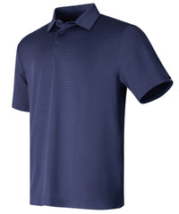 Underarmourgolf Ua Playoff 3.0 Stripe Polo Lb – Microstripe - Midnight Navy/White/Midnight Navy