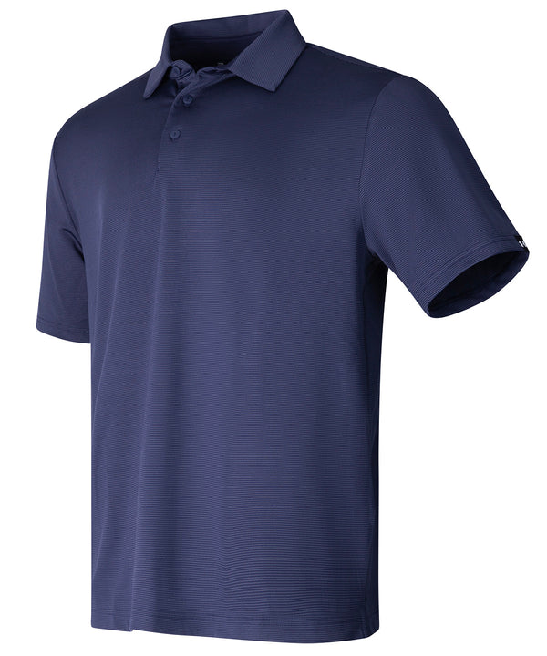 Underarmourgolf Ua Playoff 3.0 Stripe Polo Lb – Microstripe - Midnight Navy/White/Midnight Navy