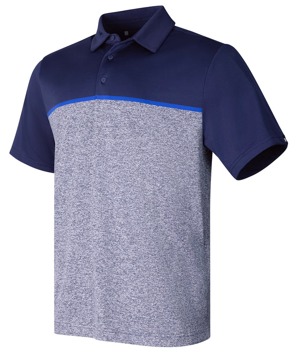 Underarmourgolf Ua Playoff 3.0 Stripe Polo Lb – Edge Lit - Midnight Navy/Royal/Midnight Navy