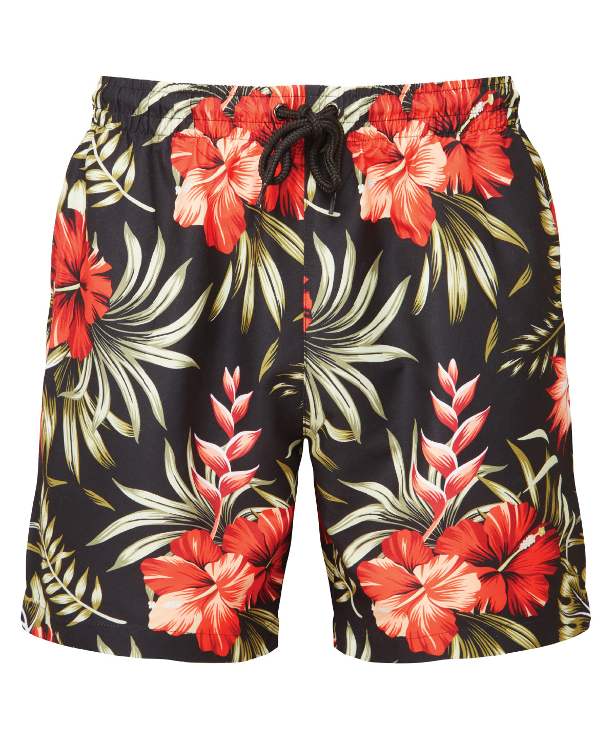 Wombat Men's Swim Shorts - Black/Red