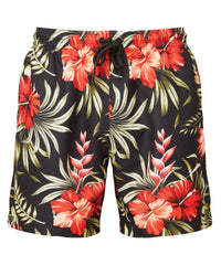 Wombat Men's Swim Shorts - Black/Red