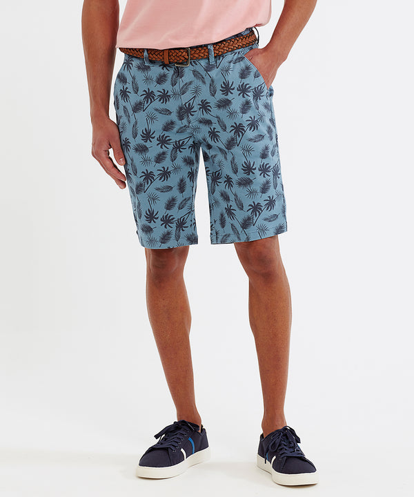 Wombat Men’s Palm Print Shorts - Blue