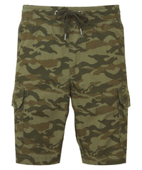 Wombat Men’s Camo Cargo Utility Shorts - Green