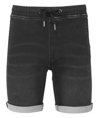 Wombat Men’s Denim Drawstring Shorts - Black