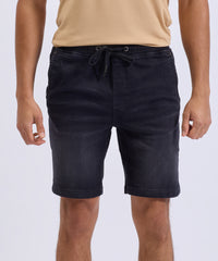 Wombat Men’s Denim Drawstring Shorts - Black