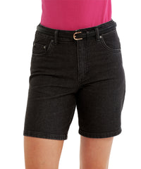 Wombat Women’s Denim Shorts - Black Denim