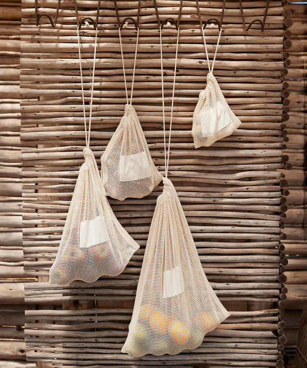 Westford Mill Organic Cotton Mesh Sacks - Natural