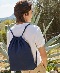 Westford Mill Premium Cotton Gymsac - Black