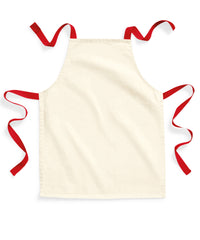 Westford Mill Fairtrade Cotton Junior Craft Apron - Natural/Classic Red
