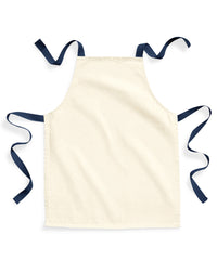 Westford Mill Fairtrade Cotton Junior Craft Apron - Natural/French Navy