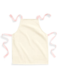 Westford Mill Fairtrade Cotton Junior Craft Apron - Natural/Pastel Pink