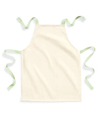 Westford Mill Fairtrade Cotton Junior Craft Apron - Natural/Pistachio
