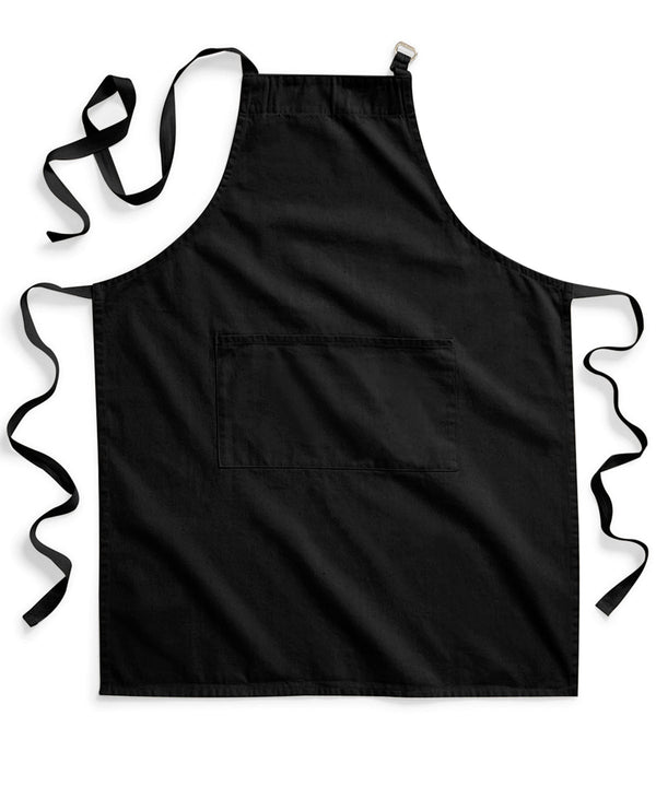 Westford Mill Fairtrade Cotton Adult Craft Apron - Black