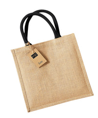 Westford Mill Jute Midi Tote - Natural/Black