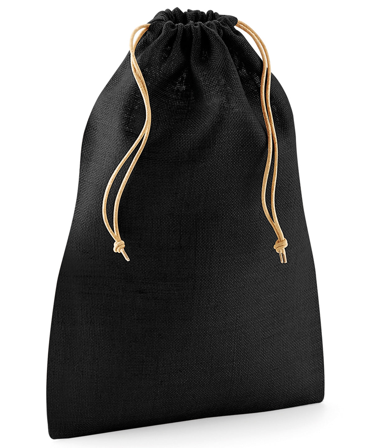 Westford Mill Jute Stuff Bag - Black/Natural