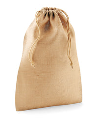 Westford Mill Jute Stuff Bag - Black/Natural