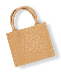 Westford Mill Shimmer Jute Mini Gift Bag - Natural Gold