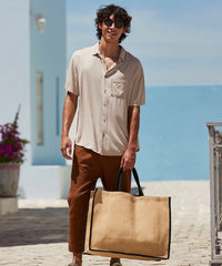 Westford Mill Natural Starched Jute Market Shopper - Natural