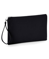 Westford Mill Canvas Wristlet Pouch - Black/Black