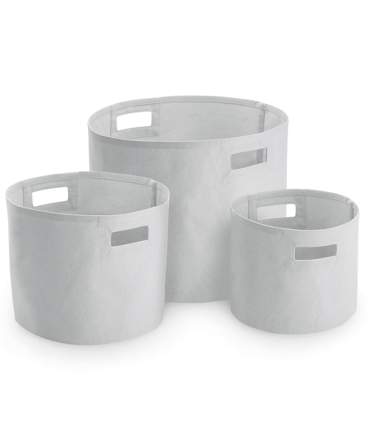 Westford Mill Canvas Storage Tubs - Light Grey