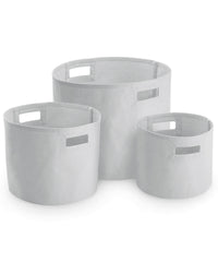 Westford Mill Canvas Storage Tubs - Light Grey