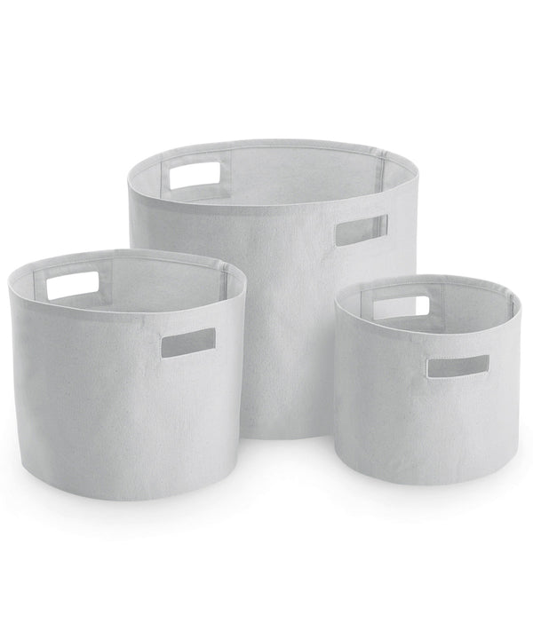 Westford Mill Canvas Storage Tubs - Light Grey
