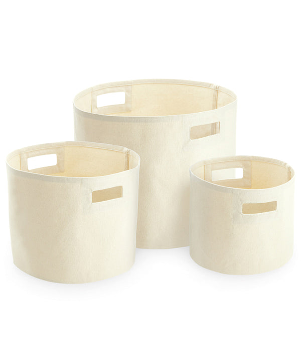 Westford Mill Canvas Storage Tubs - Natural