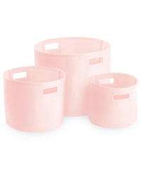 Westford Mill Canvas Storage Tubs - Pastel Pink