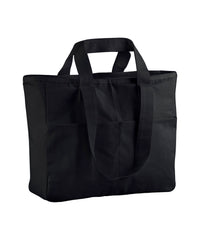 Westford Mill Double-handle Cargo Pocket Tote - Black