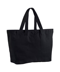Westford Mill Oversized Heavy Duty Canvas Tote Bag - Black