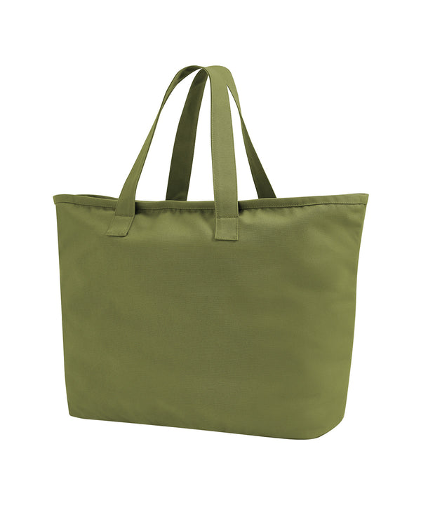 Westford Mill Oversized Heavy Duty Canvas Tote Bag - Bright Olive
