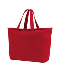 Westford Mill Oversized Heavy Duty Canvas Tote Bag - Scarlet Red