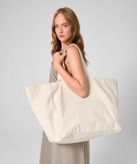 Westford Mill Oversized Beach Bag - Biscuit Stripe