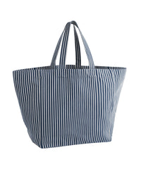 Westford Mill Oversized Beach Bag - Navy Stripe