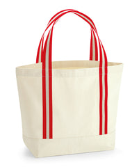 Westford Mill EarthAware® Organic Boat Bag - Natural/Classic Red
