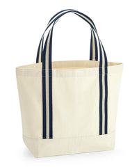 Westford Mill EarthAware® Organic Boat Bag - Natural/French Navy