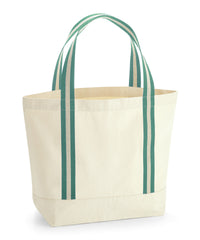 Westford Mill EarthAware® Organic Boat Bag - Natural/Sage Green