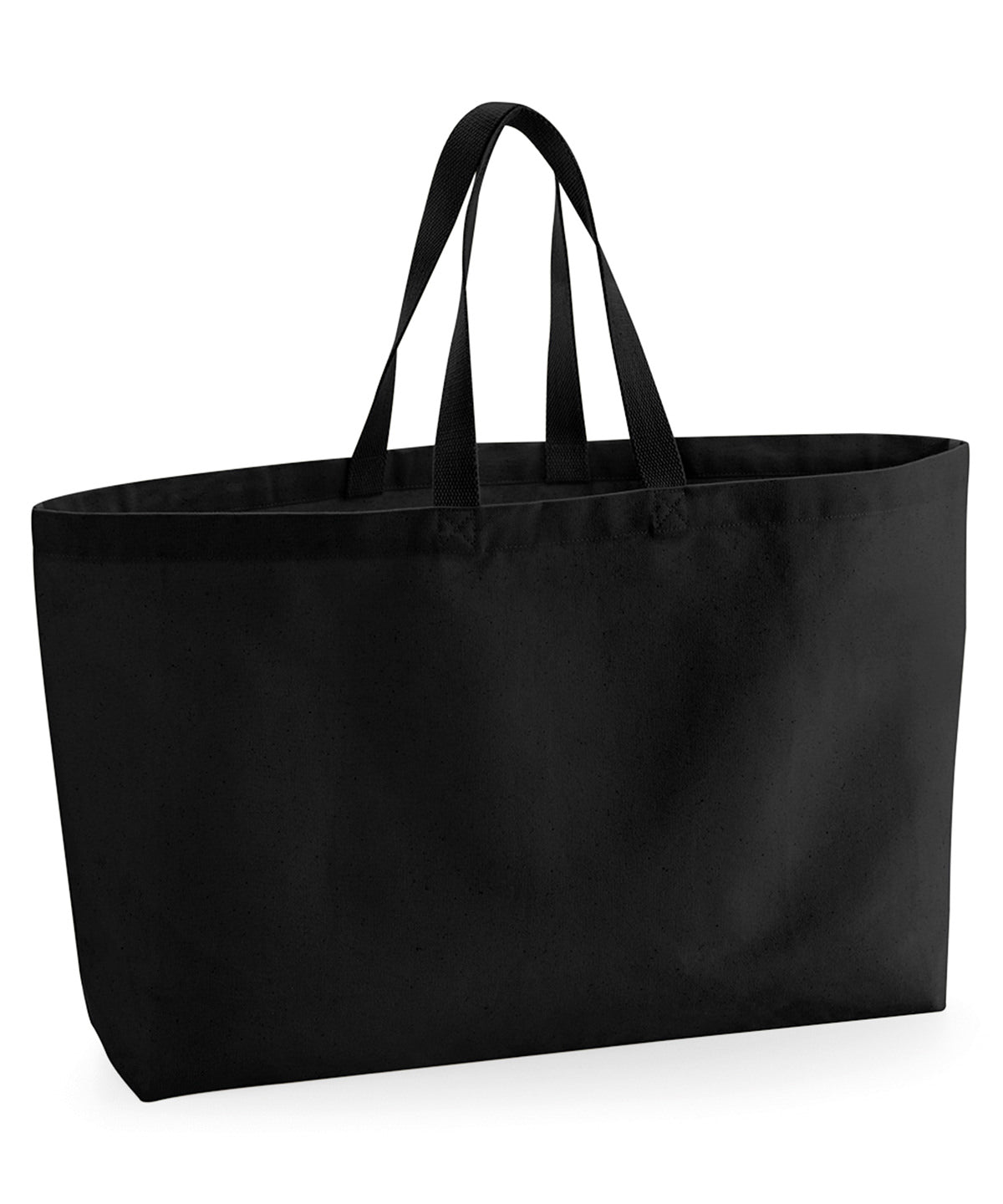 Westford Mill Oversized Canvas Tote Bag - Black