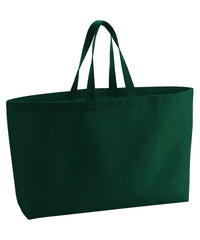 Westford Mill Oversized Canvas Tote Bag - Bottle Green
