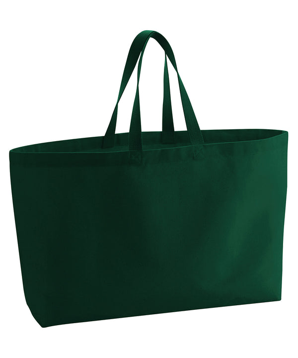 Westford Mill Oversized Canvas Tote Bag - Bottle Green