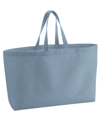 Westford Mill Oversized Canvas Tote Bag - Dusty Blue