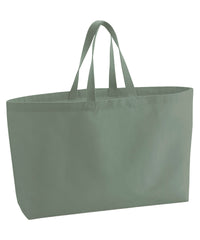 Westford Mill Oversized Canvas Tote Bag - Dusty Green