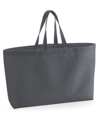 Westford Mill Oversized Canvas Tote Bag - Graphite Grey