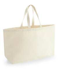 Westford Mill Oversized Canvas Tote Bag - Natural