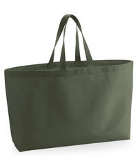 Westford Mill Oversized Canvas Tote Bag - Olive Green